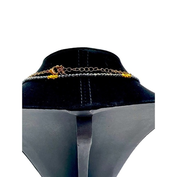 Boho Chic Faux Turquoise Statement Necklace & Bracelet Set - Picture 9 of 9